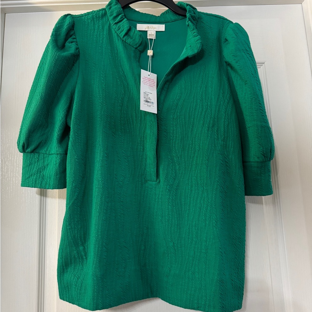 Lilly Pulitzer Elsey Ruffle Knit Top - Picture 4 of 6